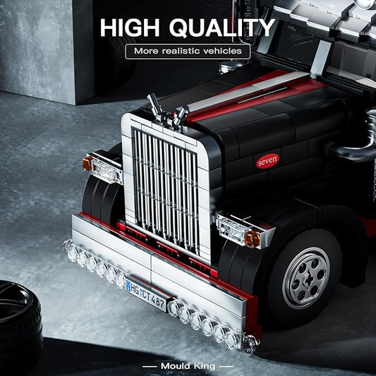 10037 Flatbed Semi Truck Building Set