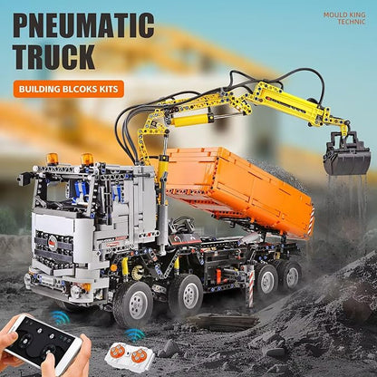 19007 Pneumatic Truck Crane Building Set