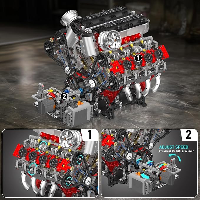 10130 V8 Engine Model Kit