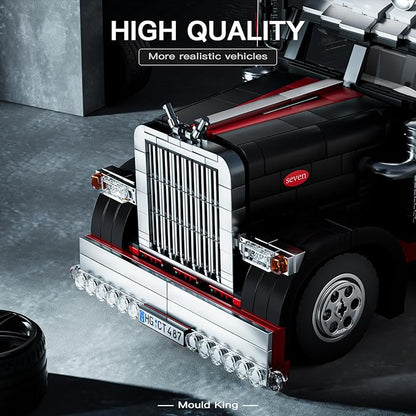 10037 Flatbed Semi Truck Building Set